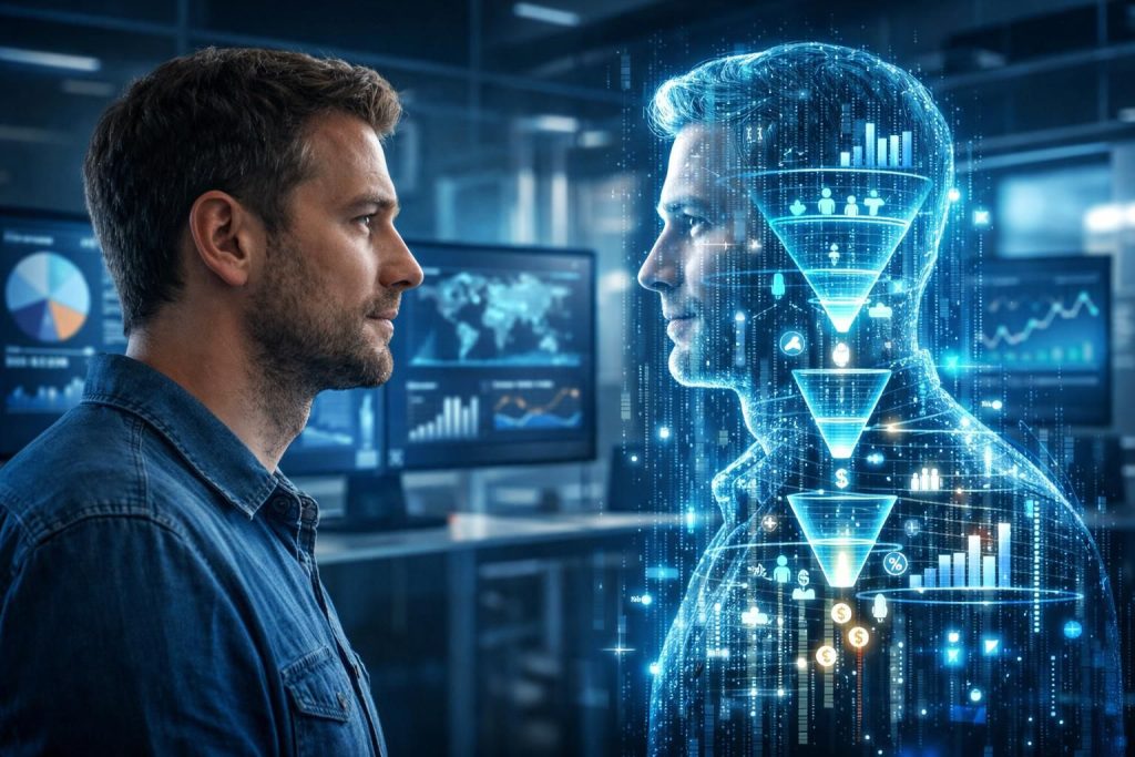erfahren sie, wie digital twins im marketing eingesetzt werden, um kunden-zwillinge zu erstellen und conversion-simulationen zu optimieren.
